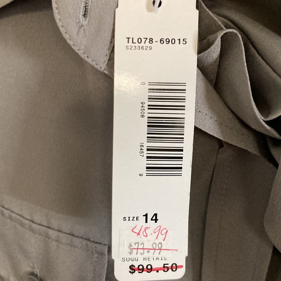 Pendleton gray polyester blouse NWT - Picture 3 of 3